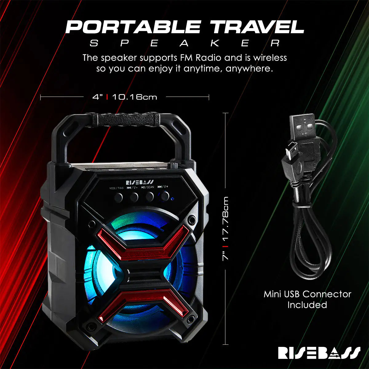 Portabel Trådlös Bluetooth Högtalare