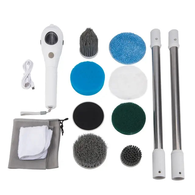 Elektrisk Rengöringsborste - Skurborste Set